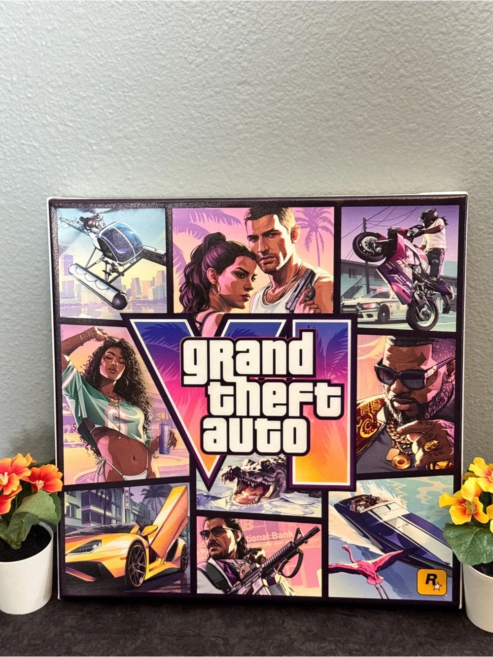 Grand Theft Auto VI Canvas Wall Art
